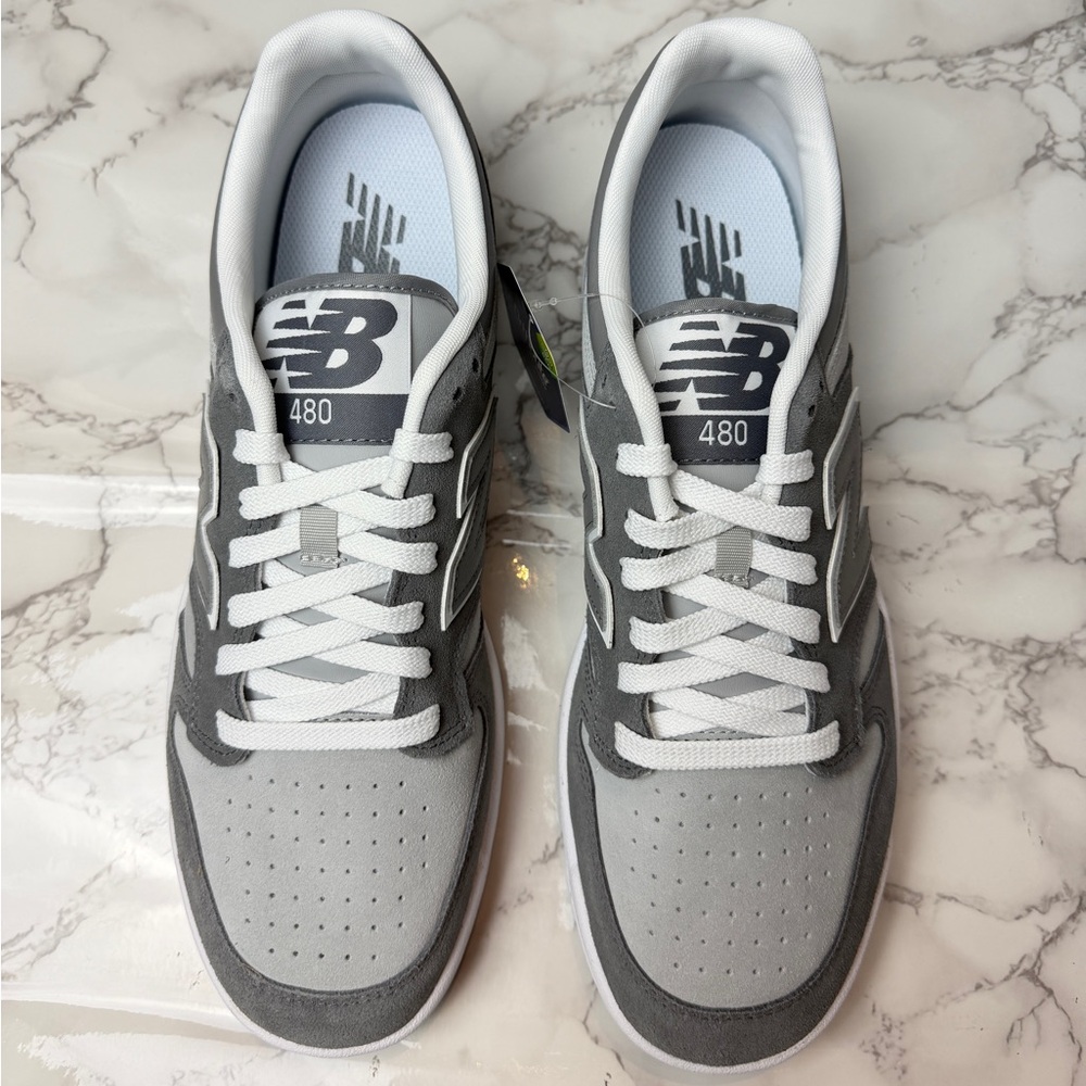 Unisex New Balance 480 Grey Grey BB480LEC Men's US Size 12 / Women's 13,5 - Picture 8 of 11